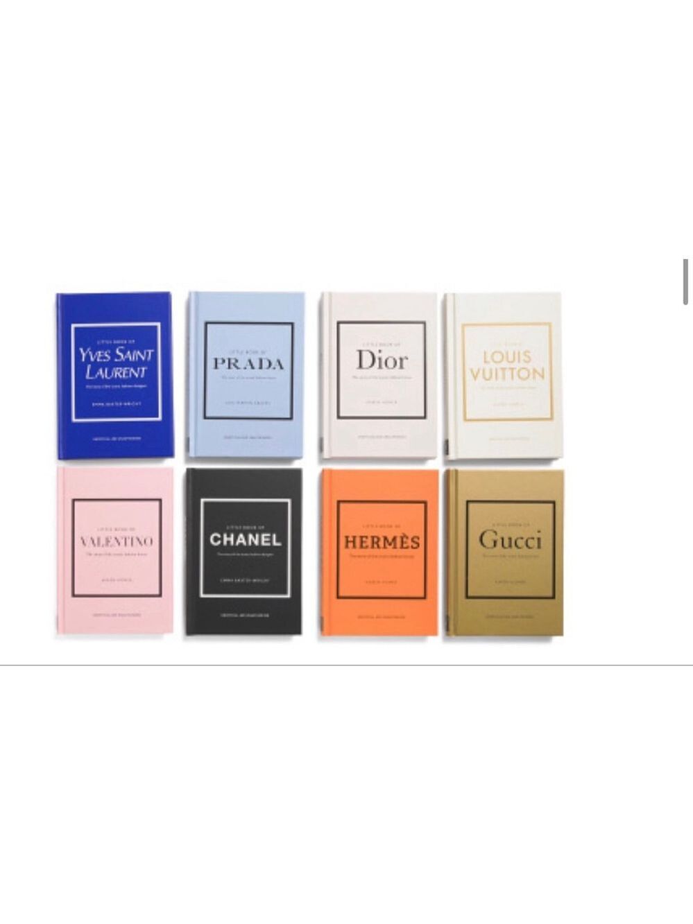 Dior Gucci Valentino Hermes Louis Vuitton Prada YSL Chanel book set!